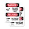 Signmission Hot Surface Sign, 10 in H x 7 in W, Plastic, Do Not Touch Hot Bilingual OS-2PACK-DS-P-710-VS-1177 - alternate 1